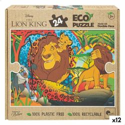 The Lion King Dubbelzijdige kinderpuzzel, 24 delen, 70 x 1,5 x 50 cm (12 stuks)