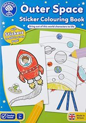 Orchard Toys Outer Space Sticker Colouring Book, Educational Activity Book, Space, Space Colouring Book, Kids Age 3 Years +, Perfect for Parties , 21cm x 2cm x 29cm