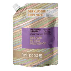 benecos Bio – Sacchetto di ricarica gel doccia lavanda – Vacanze in Provenza – vegano – plastica riciclata