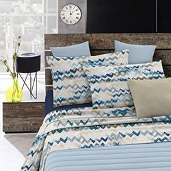 Italian Bed Linen Completo letto Fashion, Modern sky, 1 Piazza e Mezza