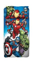 Avengers Lakan, Enkelsäng, överlakan, lakan med hörn, örngott, blå, Marvel, Disney, 100 procent bomull, officiell produkt