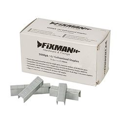 Fixman Grampos galvanizados 10J, 5000 unidades, 11,2 x 12 x 1,17 mm (810318)