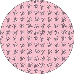 Bonateks, Ronde digitaal bedrukte muismat, antislip onderkant, voor kantoor en thuis, diameter: 22 cm