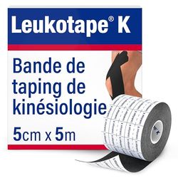 BSN Medical Leukotape K Bande de kinésiologie Noir 5 cm x 4,5 m