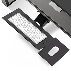 Oburen ergonomisk tangentbordsbricka under skrivbordet med musmatta (KT1-b)