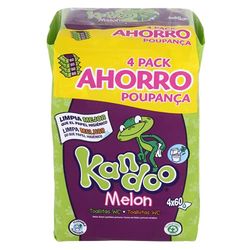 Kandoo Toallitas Melon 4X60