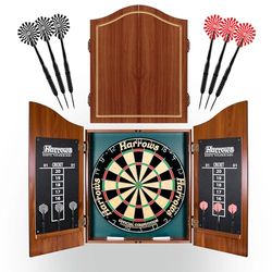 Harrows pro's Choice dartkit med 45 cm mål med skåp och 6 dart