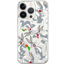 ERT GROUP mobiltelefonfodral för Iphone 13 PRO originalt och officiellt licensierat Looney Tunes mönster Bugs 013 optimalt anpassad till formen på mobiltelefonen, gedeeltelijk transparant