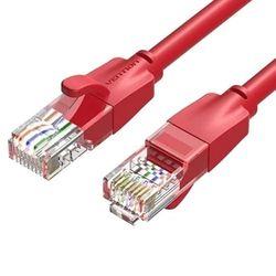 Cable de Red - latiguillo RJ45 UTP Cat6 de 1 m, AWG26, Color Rojo, Ideal para Conexiones rápidas y estables en Redes domésticas y Profesionales.*