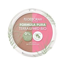 Deborah - Terra & Fard Formula Pura, with organic and vegan raw materials - Warms the complexion and gives a radiant finish - Ideal for sensitive skin - Colour 4 Dunk, 9 g
