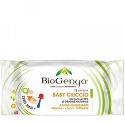BIOGENYA Bébé Lingettes Désinfectantes Sucette 12 Pièces