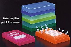 S.s.i. 045474 accesorio de color rosa para almacenamiento de 96 PCR Microtubes 0,2 ml