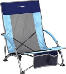 BRUNNER Cuba 0404135N.C57 - Tumbona Plegable, Color Azul/Gris/Azul, Peso 3 kg, Capacidad 100 kg