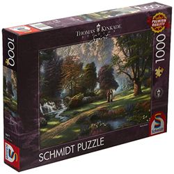 Schmidt Spiele 59677 Thomas Kinkade, Spirito, Via di fede, puzzle da 1000 pezzi, Multicolore