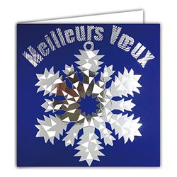 Afie 23050 wenskaart "Happy Year Best Years Best Years Bee Years White Focon Silver glanzend met witte envelop