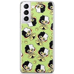 ERT GROUP etui na telefon Samsung S21 PLUS, case oryginalny i oficjalnie licencjonowany przez Disney, wzór Cruella 007, optymalnie dopasowane, plecki z TPU
