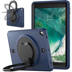 beschermhoes voor iPad 6e / 5e generatie, met standaard, schouderriem, schokbestendig, voor iPad 9.7 2018 2017