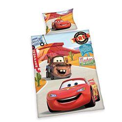 Herding Disney Cars 3 Set di Biancheria da Letto, Flannel, Multicolore, 100 x 135 cm, 40 x 60 cm