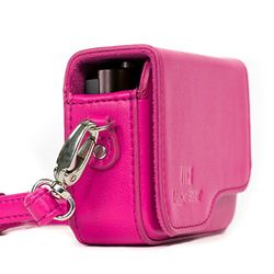 MegaGear MG1267 Estojo de couro com correia para Leica C Typ 112, rosa