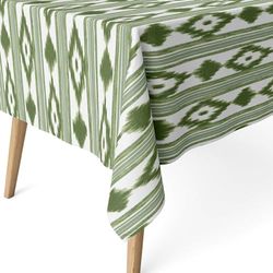 ECOMMERC3 Nappe Anti-Taches pour Table rectangulaire Taille 250 x 140 cm - Nappe Anti-Taches au Toucher Extra Douce et imperméable, Couleur Verte