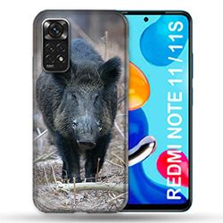 Cokitec Custodia per Xiaomi Redmi Note 11/11S Chasse Sanglier Pin