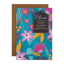 Hallmark Birthday Card for Mum - Traditional Colourful Floral Design