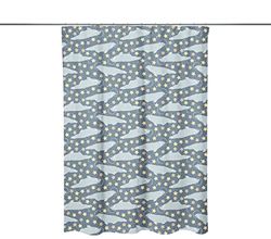 Bonamaison, Rideau de Douche Imprimé Numériquement, Anneaux de Rideau de Douche Inclus, 1 Pièce, 140X200 Cm - Conçu et fabriqué en Turquie