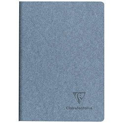 Clairefontaine 83517C - Taccuino rilegato a filo copertina in carta Jeans - A6 10,5x14,8 cm 96 Pagine a righe carta avorio 90g - con aletta - Collezione Jeans&Cocoa