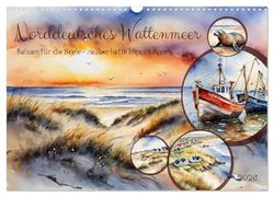 Norddeutsches Wattenmeer (Wandkalender 2026 DIN A3 quer), CALVENDO Monatskalender: Balsam für die Seele - zauberhafte Impressionen