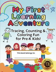 My First Learning Adventure: Tracing, Counting & Coloring Fun for Pre-K Kids!