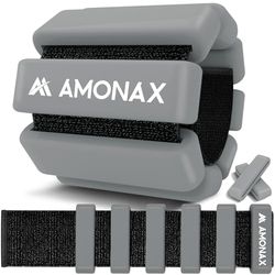 Amonax Verstelbare Enkel- En Polsgewichten, Fitness-Beengewichten Voor Dames En Heren, 0,5 KG/1 KG Paar Voor Krachttraining, Pilatesgewichten, Hardlopen, Zwemgewichten Voor Yoga