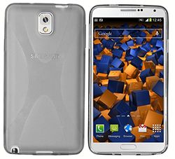 mumbi skal kompatibel med Samsung Galaxy Note 3 mobiltelefon fodral mobiltelefonskal, transparent svart