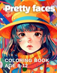 50 pretty faces coloring book: gorgeouse prince faces with details for kids