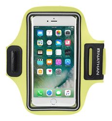 Nathan NS4947 Stridesport Smart Phone Arm Carrier, Unisex, NS4947, Safety Yellow