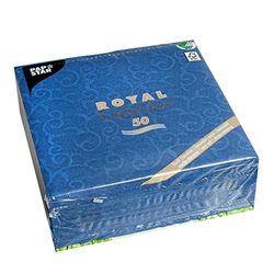 Papstar Guardanapos, papel/polpa, azul escuro, 7,8 x 20 x 20 cm, 50