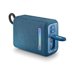 NGS Roller Furia 1 Blue - Altoparlante Portatile Compatibile con Tecnologia Bluetooth, Luci RGB, Impermeabilità IPX6, 15 W, True Wireless, USB, Durata Batteria 9 Ore, Blu