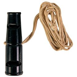 Buffelhoornfluitje, 6 cm, tweekleurig: fluit- en trilltoon (ideaal voor training en jacht)