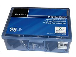 XLC Bremsschuhe-2039600200, Pattini del Freno Unisex-Adulti, Nero, 70 mm