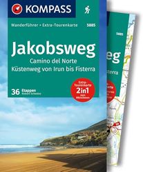 KOMPASS Wanderführer Jakobsweg Camino del Norte, 36 Etappen mit Extra-Tourenkarte: GPS-Daten zum Download: 5885