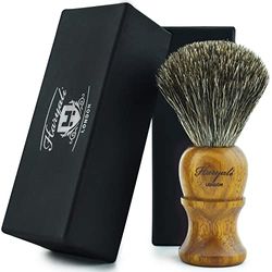 Haryali London NUEVO - 100% BROCHA DE AFEITAR DE PELO DE TEJÓN PURO - Rosa Madera Cepillo De Madera