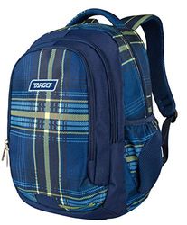 BE Pack Backpack Grid Blue Green 26322