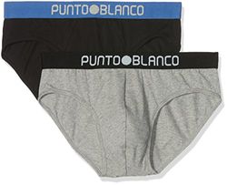 Punto Blanco Duplo Resurge, Pack de 2 x Slip para Hombre, Multicolor 577, X-Large (Tamaño del Fabricante:56) (Pack de 2)