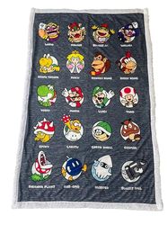 HOMADICT W kratę SHERPA 100X150 cm SUPER MARIO CHARAKTERS