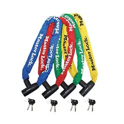 Master Lock Fietskettingslot [Sleutel] [90 cm Ketting] [Willekeurige kleur] 8391EURDPROCOL - voor Stadsfiets, Elektrische fiets, MTB, Racefiets, Vouwfiets