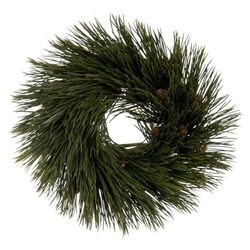 BigBuy Christmas Corona di Natale Verde PVC 27 x 27 cm