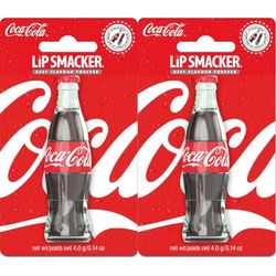 Lip Smacker Coca-Cola Bottle Collection, Burrocacao per Labbra al Design e Gusto Coca Cola, Effetto Idratante e Rinfrescante (Confezione da 2)