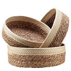 Unistyle - Juego de 3 cestas de almacenamiento decorativas para organizar y almacenar cestas de nido