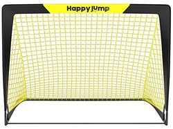 Happy Jump Portería de Fútbol Emergente Portería de Fútbol para Jardín Entrenamiento de Fútbolx1 (3'x2.2'-Negro+Amarillo)