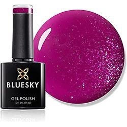 Bluesky Gel Nail Polish, Bright Light A023, Dark Pink, Magenta, Long Lasting, Chip Resistant, 10 ml (Requires Drying Under UV LED Lamp)
