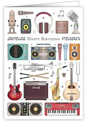Kaart Gelukkige Verjaardag Muziekin